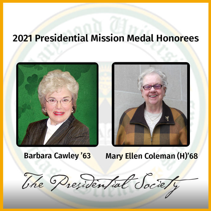 2021 Presidential Mission Medal Honorees graphic